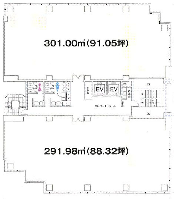住友神保町ビル 基準階 592.99㎡