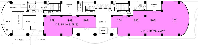新川三幸ビル 1階 314.71㎡
