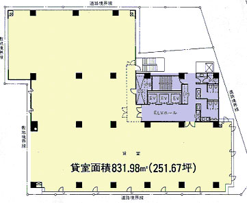 住友東新橋ビル２号館 2階 855.5㎡