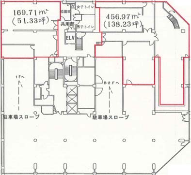 朝日ビルヂング B1階 189.57㎡