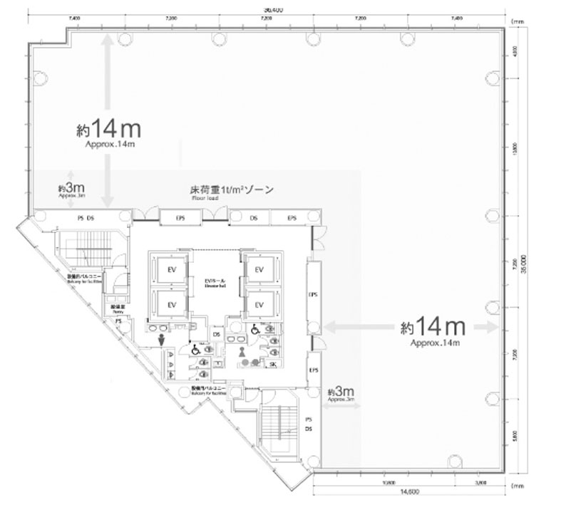 住友不動産神田ビル２号館 基準階 809.29㎡