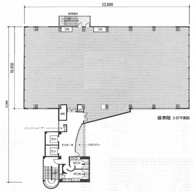 住友不動産西新宿ビル２号館 基準階 581.85㎡