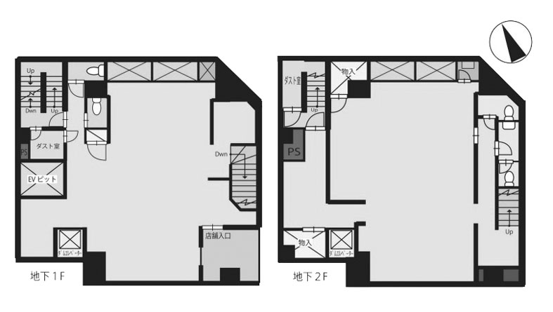 山田屋ビル B1^B2階 228.79㎡
