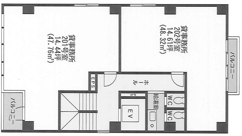 ＳＴビル  202階 48.3㎡