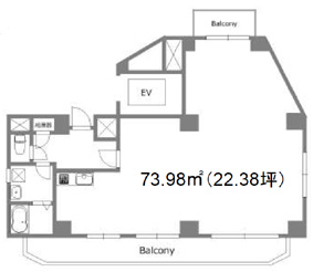 ツインビル代官山Ｂ棟 401階 73.98㎡