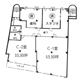 スクエア初台 2階 176.2㎡