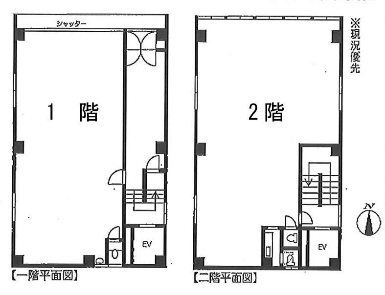 ビックウエストビル３号館(本館・新館) 1~2階 63.07㎡