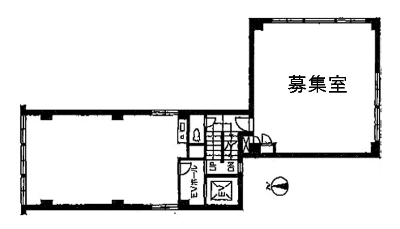 ビッグウエストビル１号館 南4階 14.65㎡